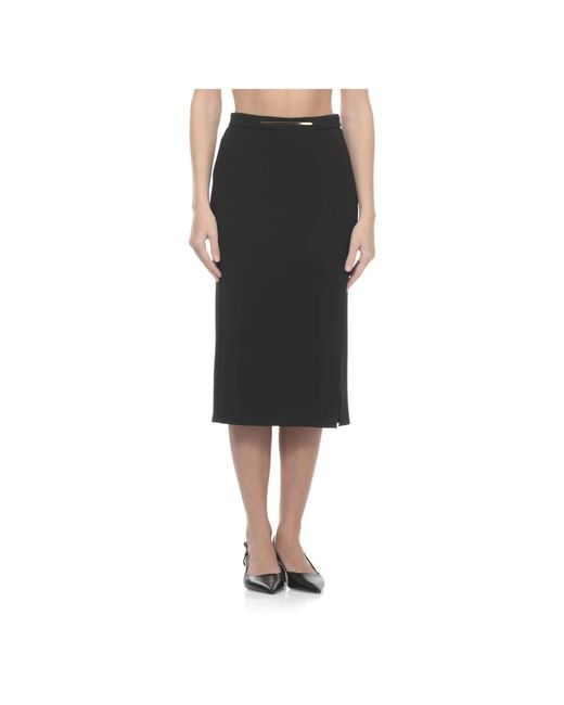 Elisabetta Franchi Black Midi Skirts