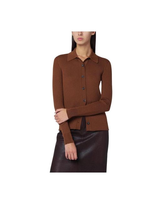 Roberto Collina Brown Cardigans