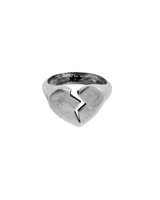 Twojeys Broken Heart Ring in Metallic für Herren