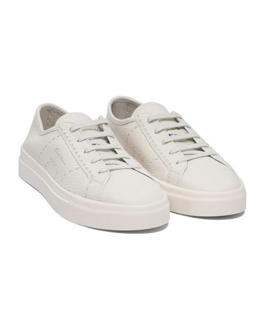 Santoni White Sneakers for men