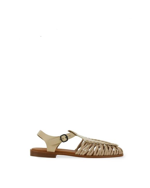 Hereu Natural Flat Sandals