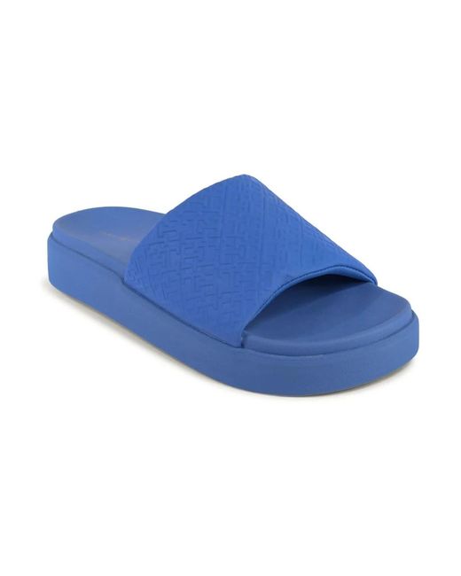 Tommy Hilfiger Blue Blaue Slide Für Lässiges Tragen