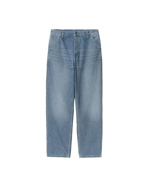Carhartt Blue Loose Fit Jeans for men