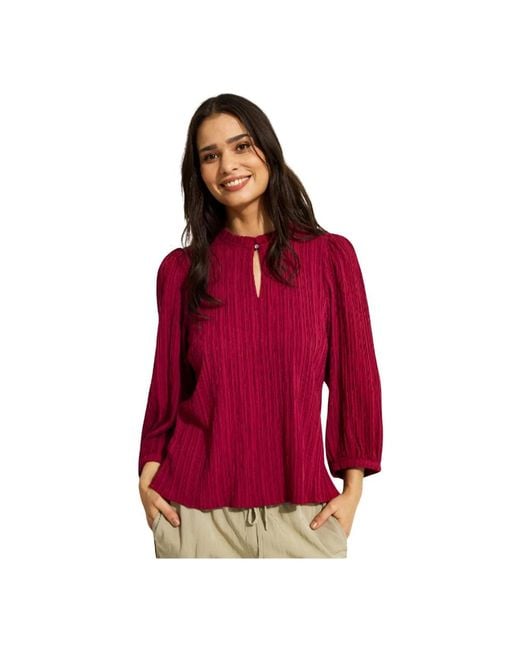Blouses iN FRONT de color Red
