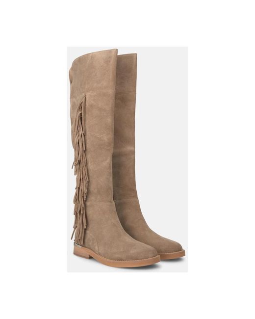 Alma En Pena. Brown High Boots