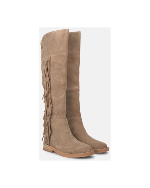Alma En Pena. Brown High Boots