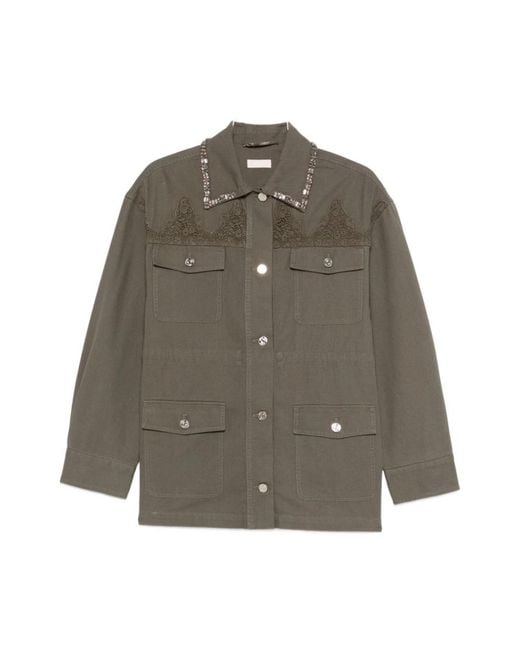 Liu Jo Gray Parkas