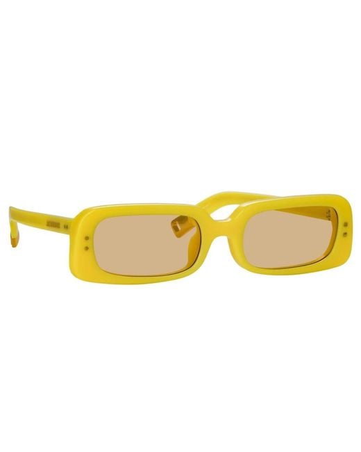 Jacquemus Yellow Sunglasses