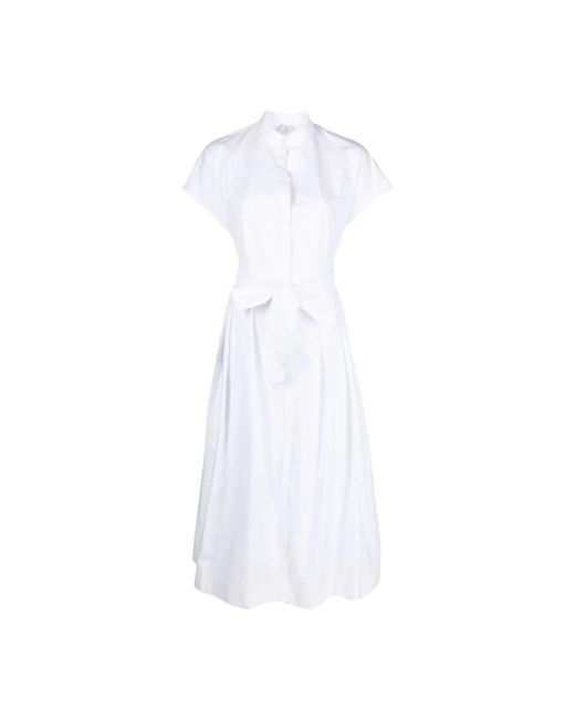 Eleventy White Shirt Dresses