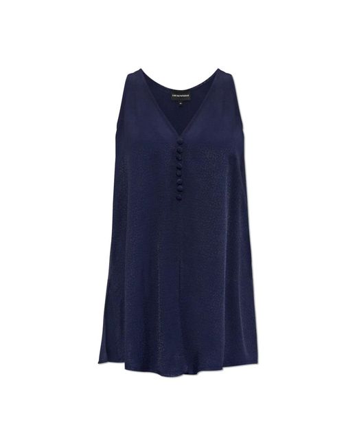 Emporio Armani Blue Top aus der kollektion
