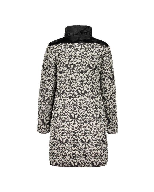 Moorer Faux Fur Down Jacket in het Black