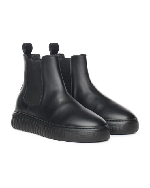 Giuliano Galiano Black Chelsea Boots for men