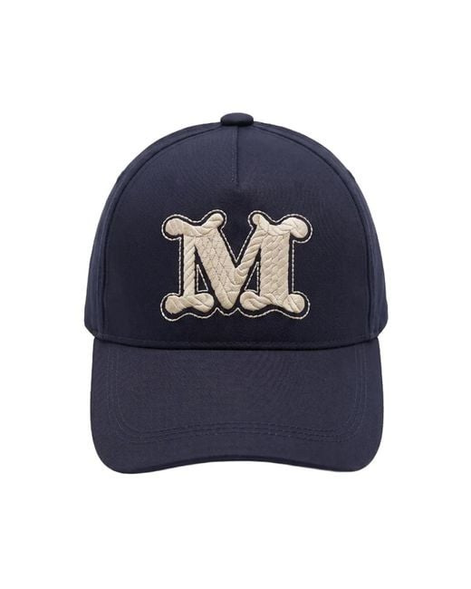 Max Mara Accessoires ,Blauw ,Caps in het Blue