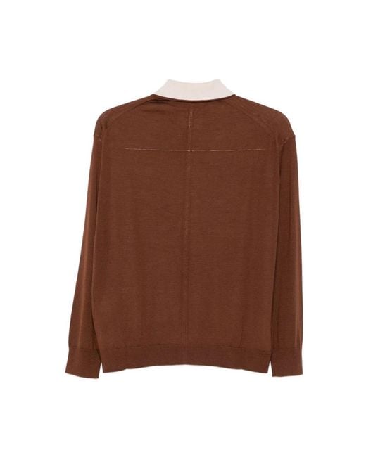 Semicouture Brown Polo Shirts