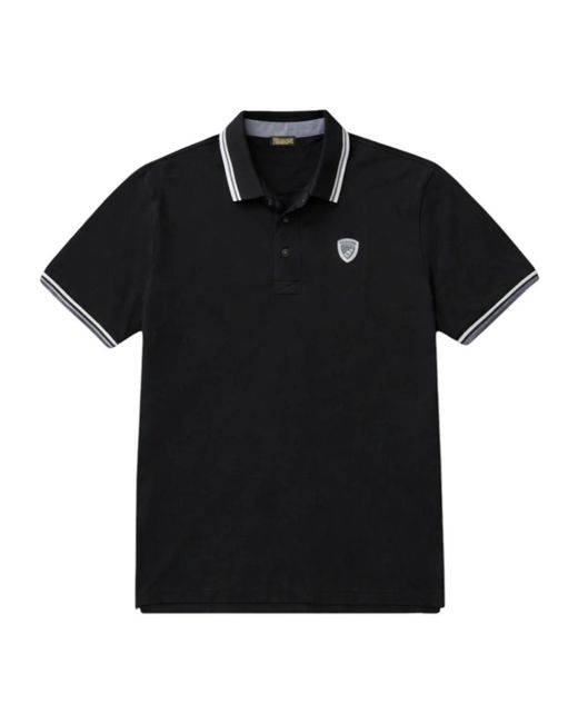 Polo Shirts Blauer de hombre de color Black