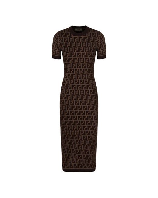 Fendi Brown Midi Dresses
