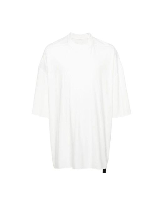 Rick Owens Milchfarbenes tommy t-shirt in White für Herren