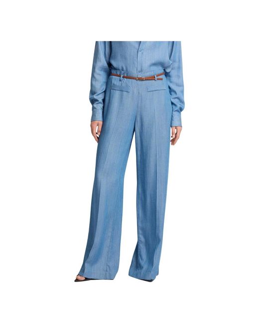 Kocca Extra Wijde, Elegante Broek in het Blue