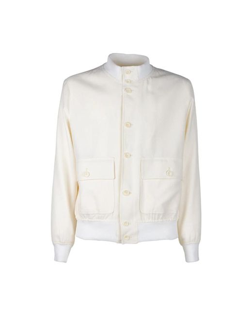 Loro Piana Elegant sporty wool jacket in White für Herren
