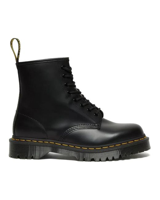 1460 bex pelle nera liscia di Dr. Martens in Black