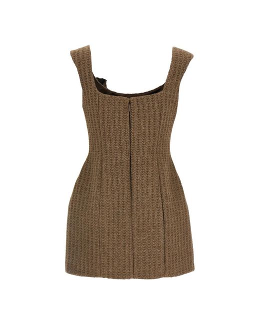 GIUSEPPE DI MORABITO Brown Short Dresses