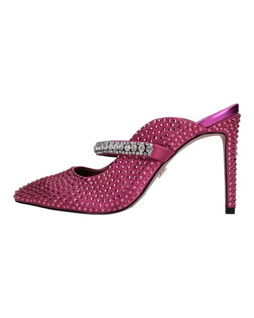 Kurt Geiger Purple Heeled Mules