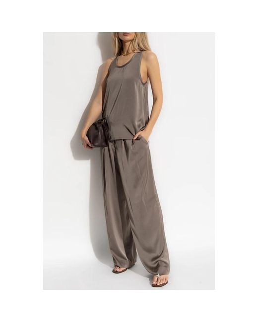 Michael Kors Brown Sleeveless Tops