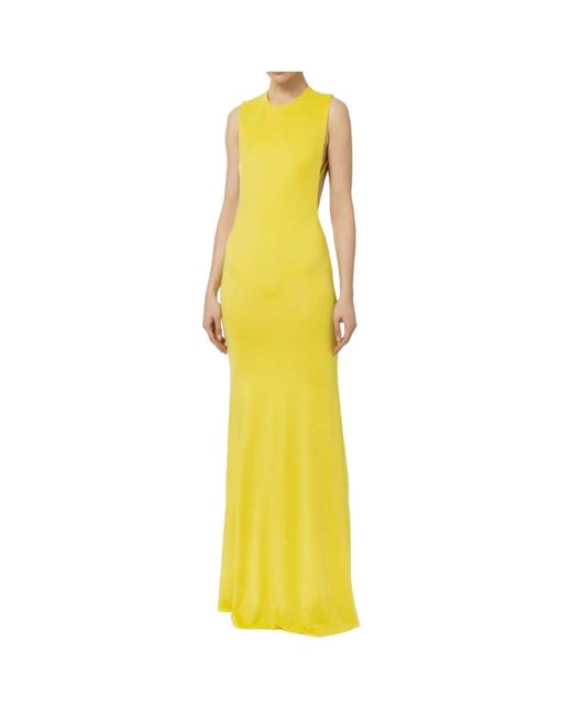 Elisabetta Franchi Yellow Maxi dresses