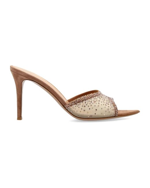 Heeled Mules Gianvito Rossi de color White