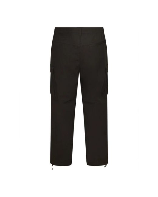 Alpha Industries Black Straight Trousers for men