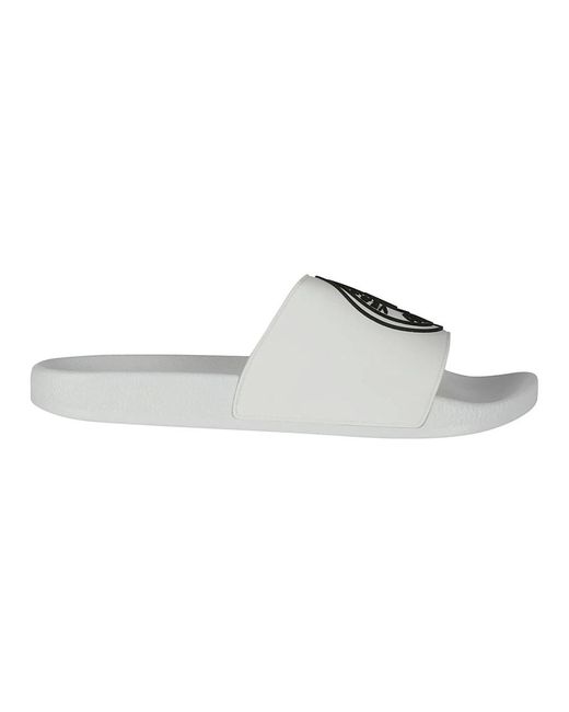 Versace White Sliders for men