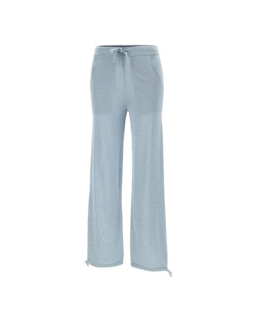 Kangra Blue Straight Trousers
