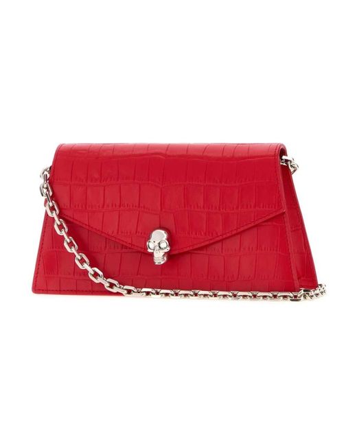 McQueen Red Cross Body Bags
