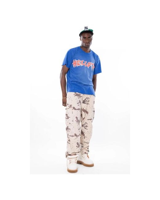 T-Shirts HELLSTAR de hombre de color Blue
