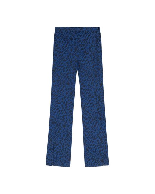 Alix The Label Blue Straight Trousers