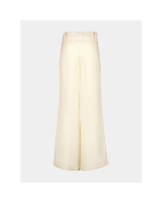 Johanna Ortiz Natural Wide Trousers