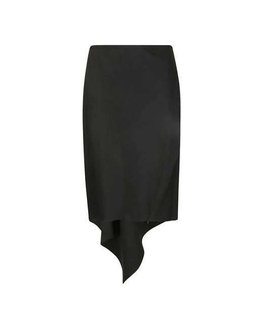 Helmut Lang Black Midi Skirts