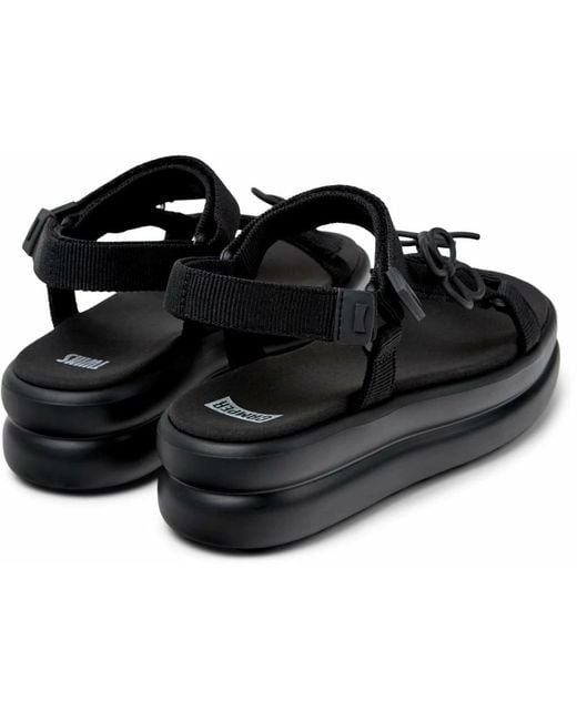 Camper Black Flache Sandale