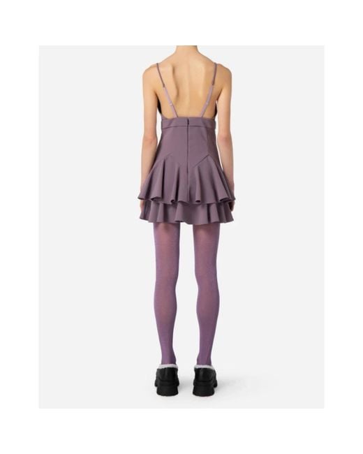 Elisabetta Franchi Purple Party Dresses