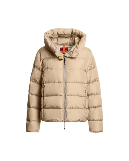 Parajumpers Jassen ,Nylon Jinny Short Down Jacket in het Natural