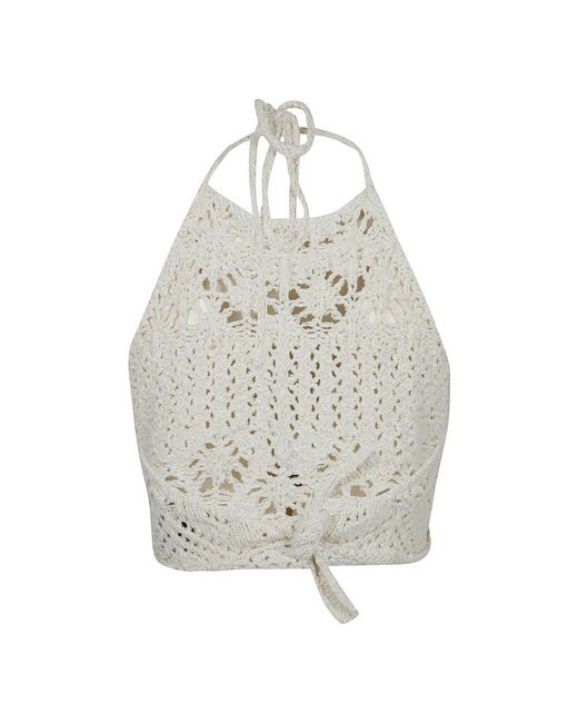 Alanui White Sleeveless Tops