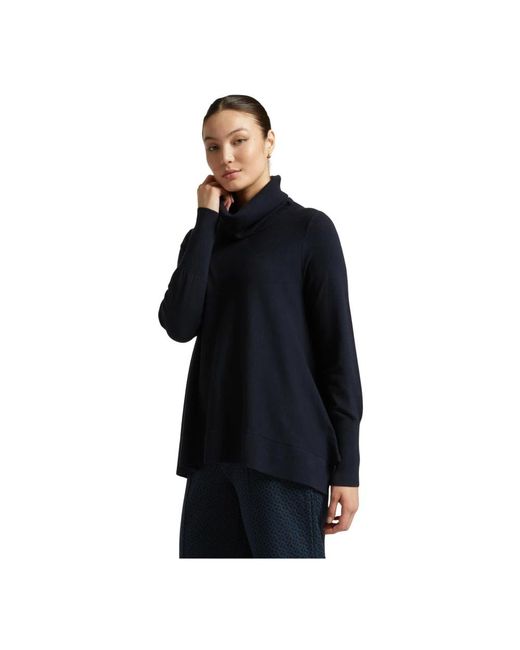 Elena Miro Lenzing Ecovero Viscose Top in het Black