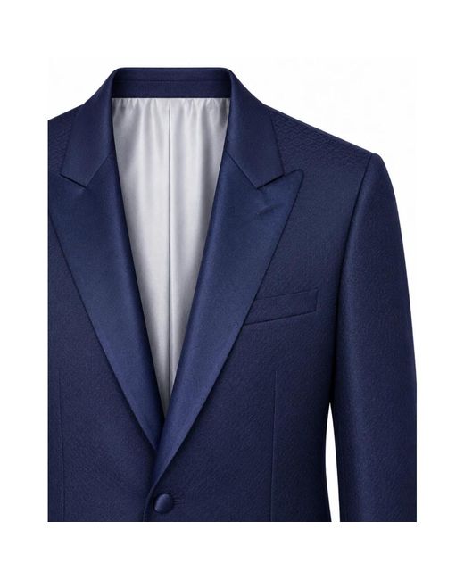 Paoloni Blue Single Breasted Suits for men