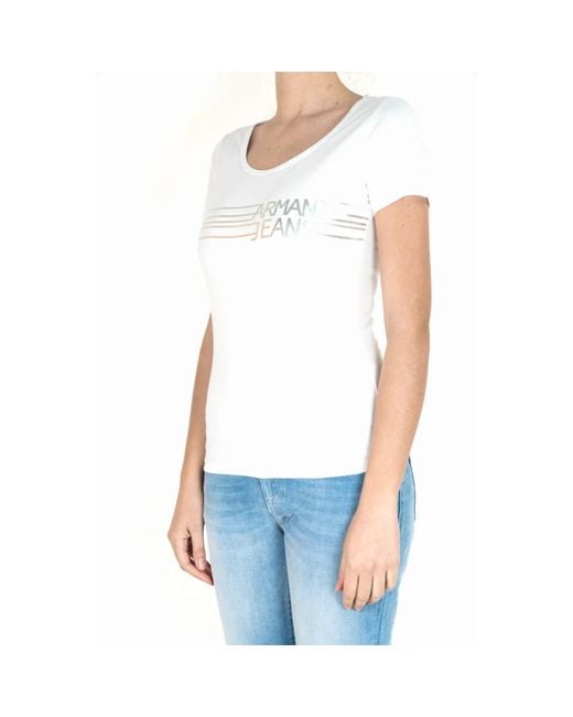 Tops > t-shirts Armani en coloris White