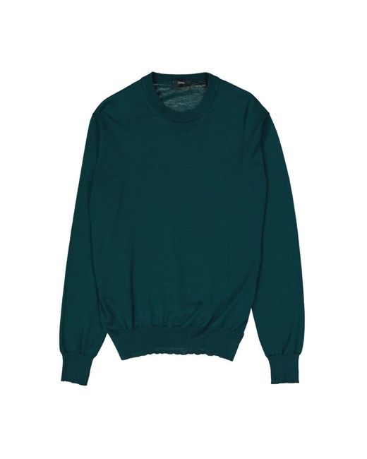 Herno Green Round-Neck Knitwear for men