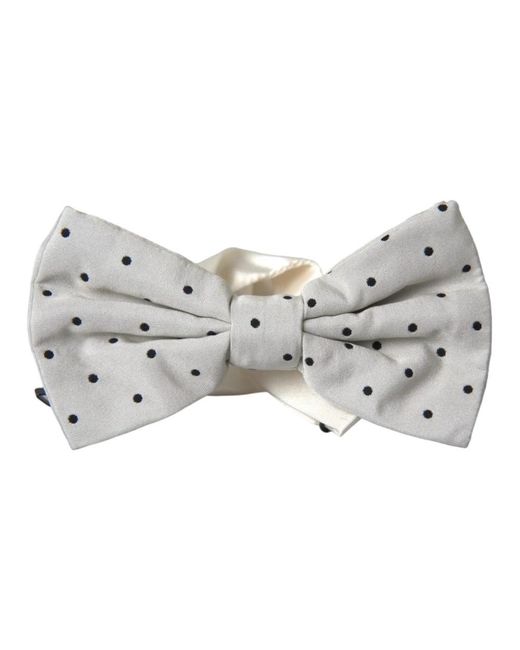 Dolce & Gabbana Gray Bow Ties for men