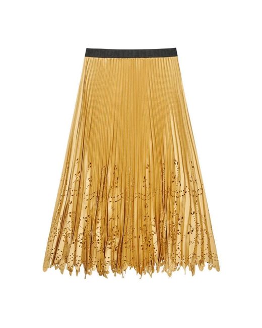 Munthe Rokken ,Geel ,Polyester Omi Skirt in het Yellow