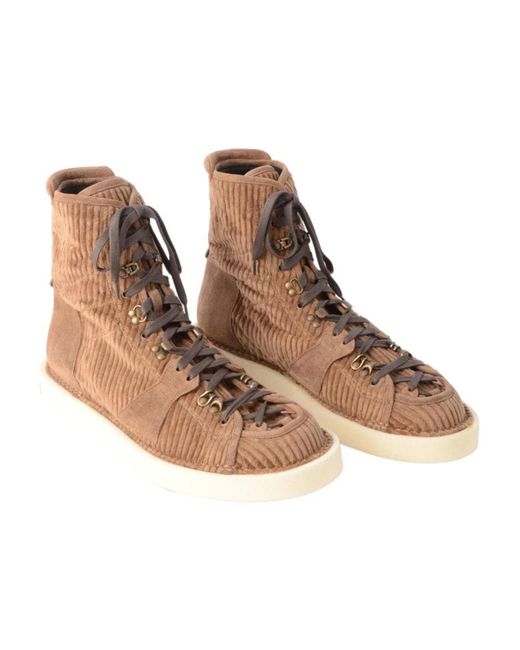 Dolce & Gabbana Brown Lace-Up Boots for men