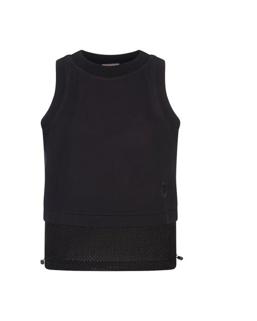 Moncler Sleeveless Tops in het Black
