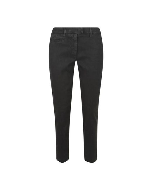 Dondup Pantalone Slim Perfect in het Black